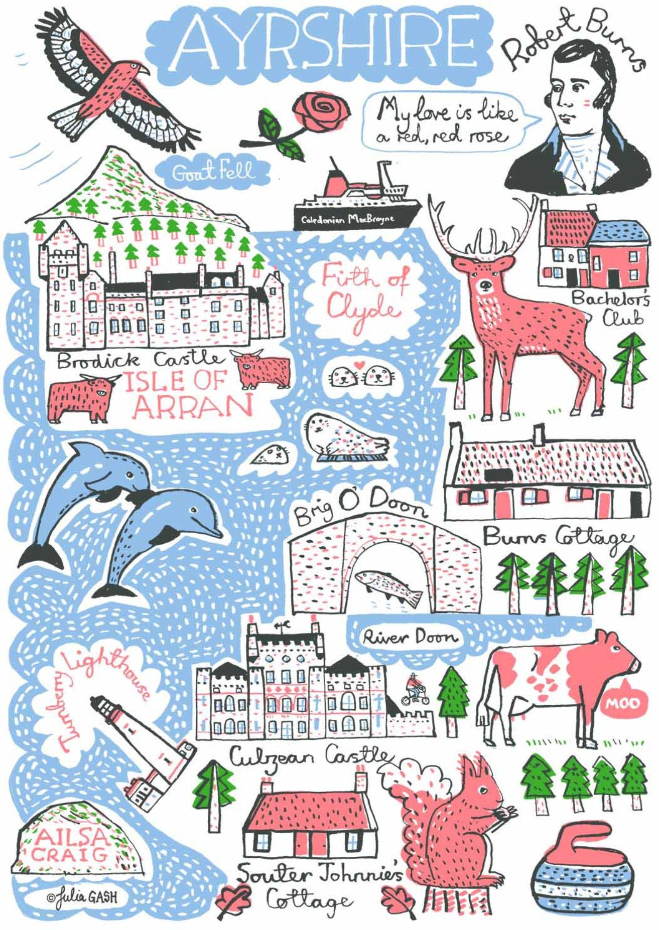 Ayrshire Postcard by Julia Gash