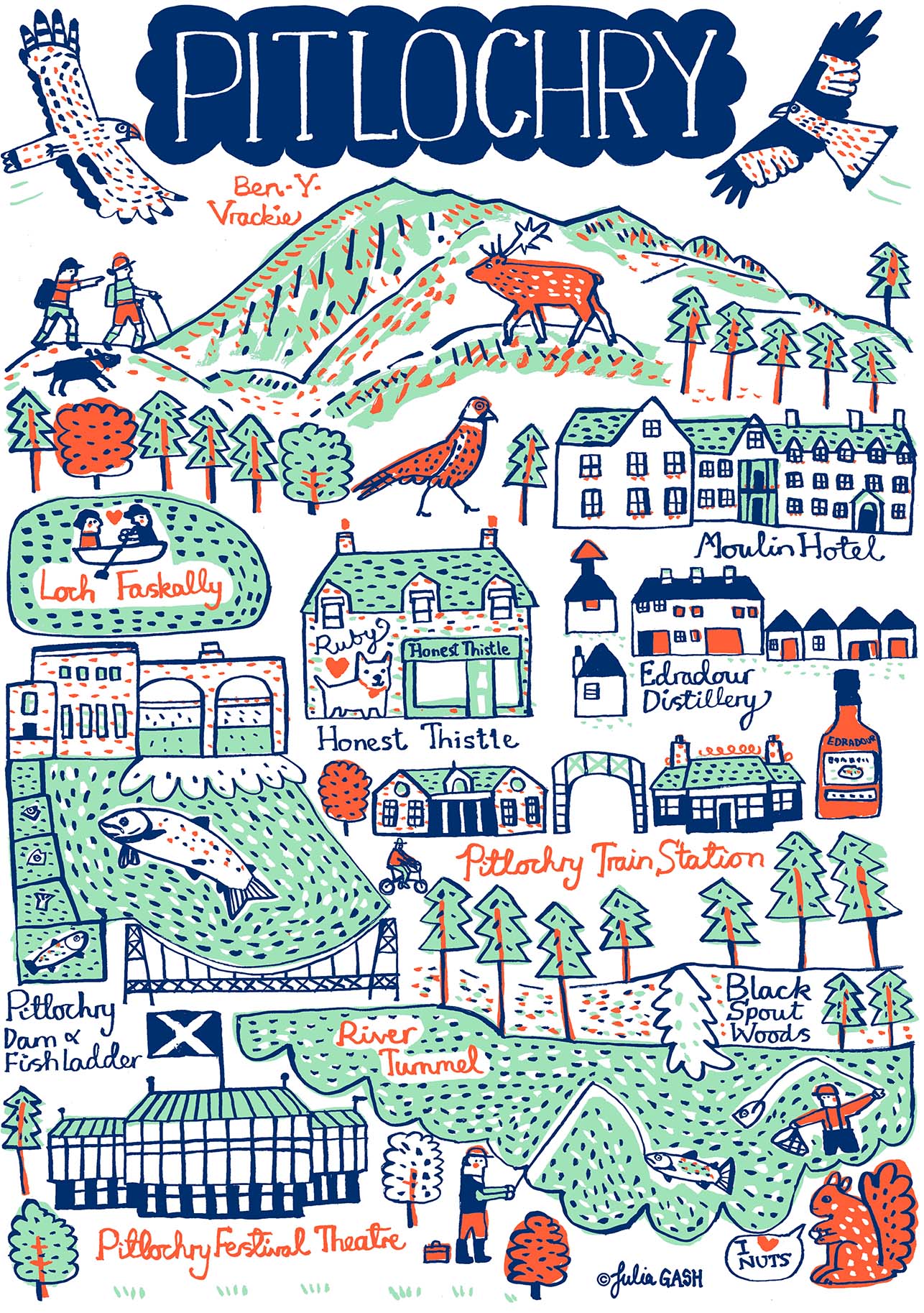 Pitlochry Art Print