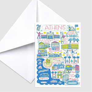 Athens Greeting Card - Julia Gash