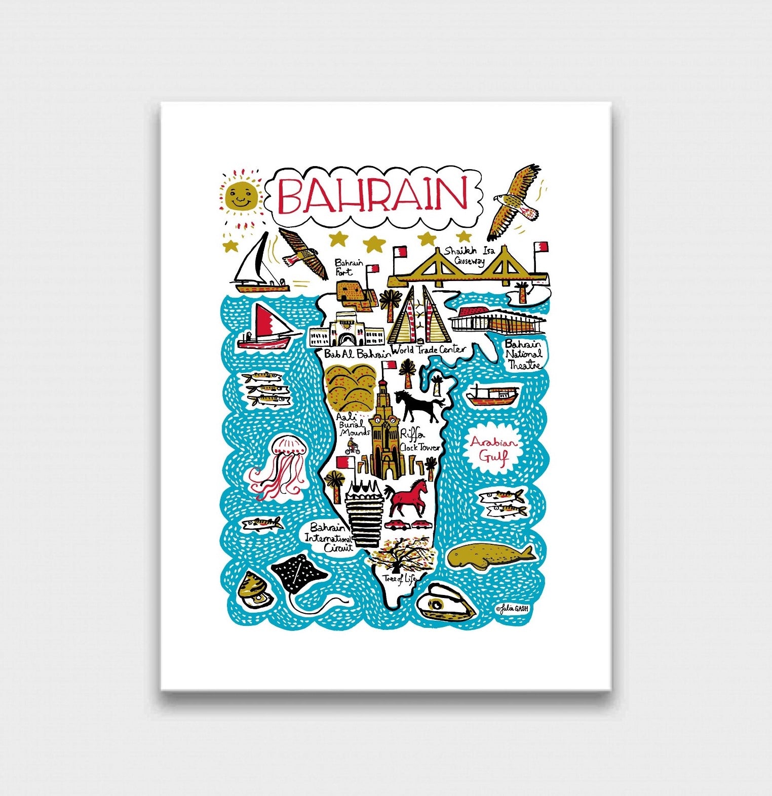 Bahrain Art Print by Julia Gash