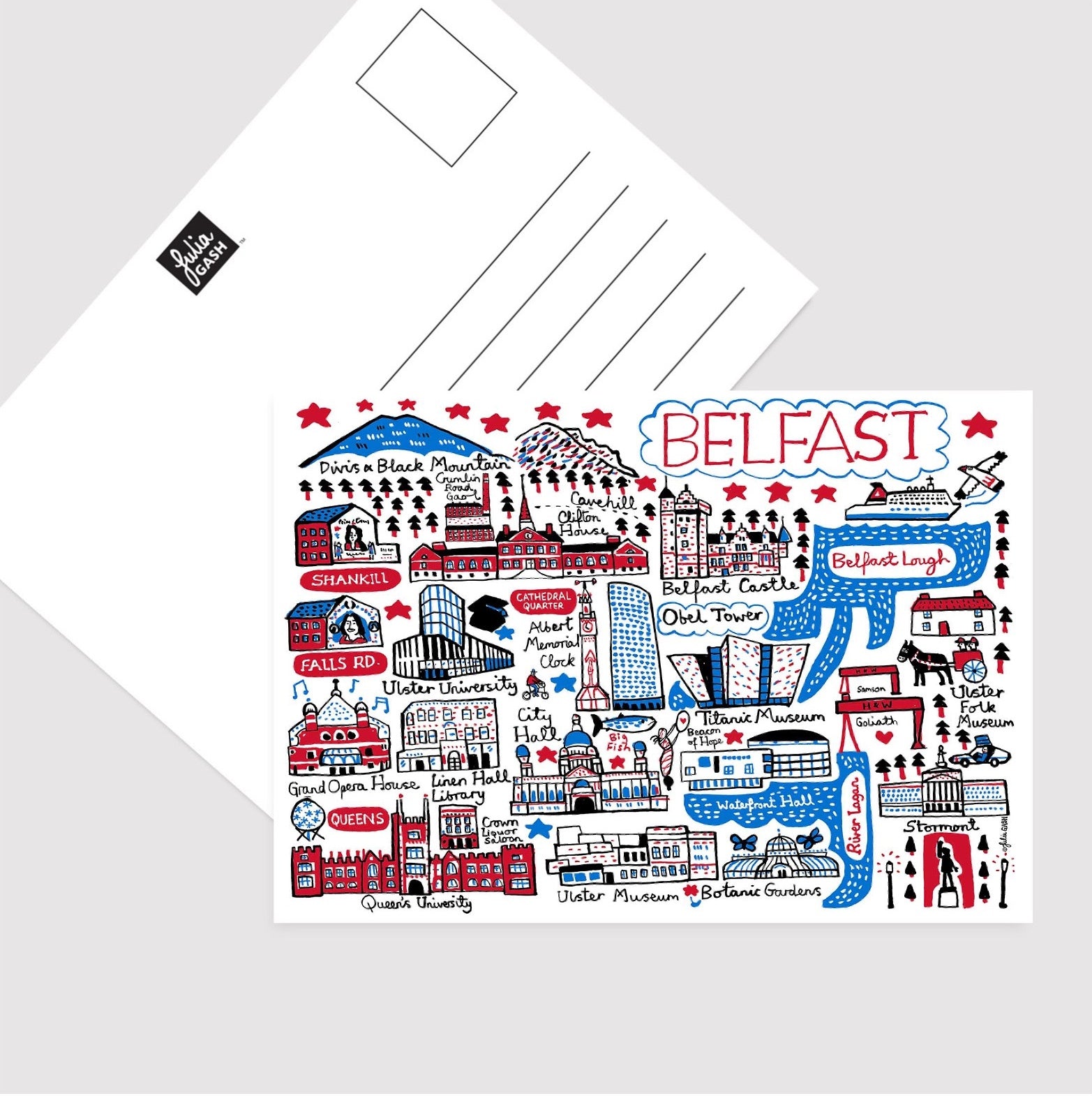 Belfast V1 Postcard