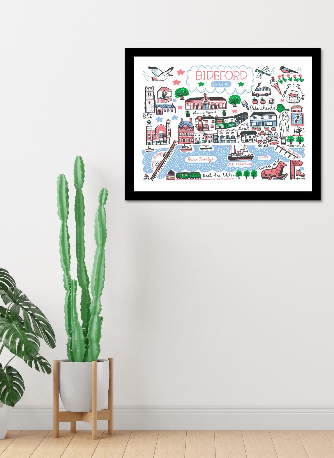 Bideford Print by Julia Gash