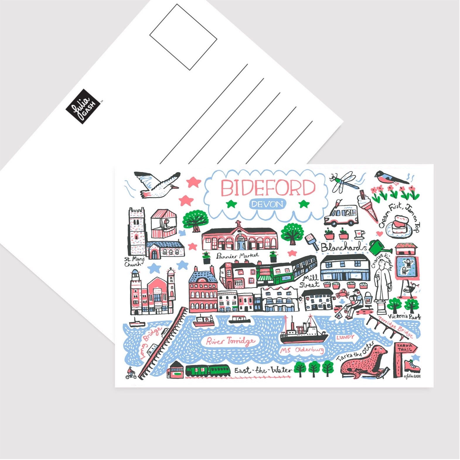 Bideford Postcard by Julia Gash