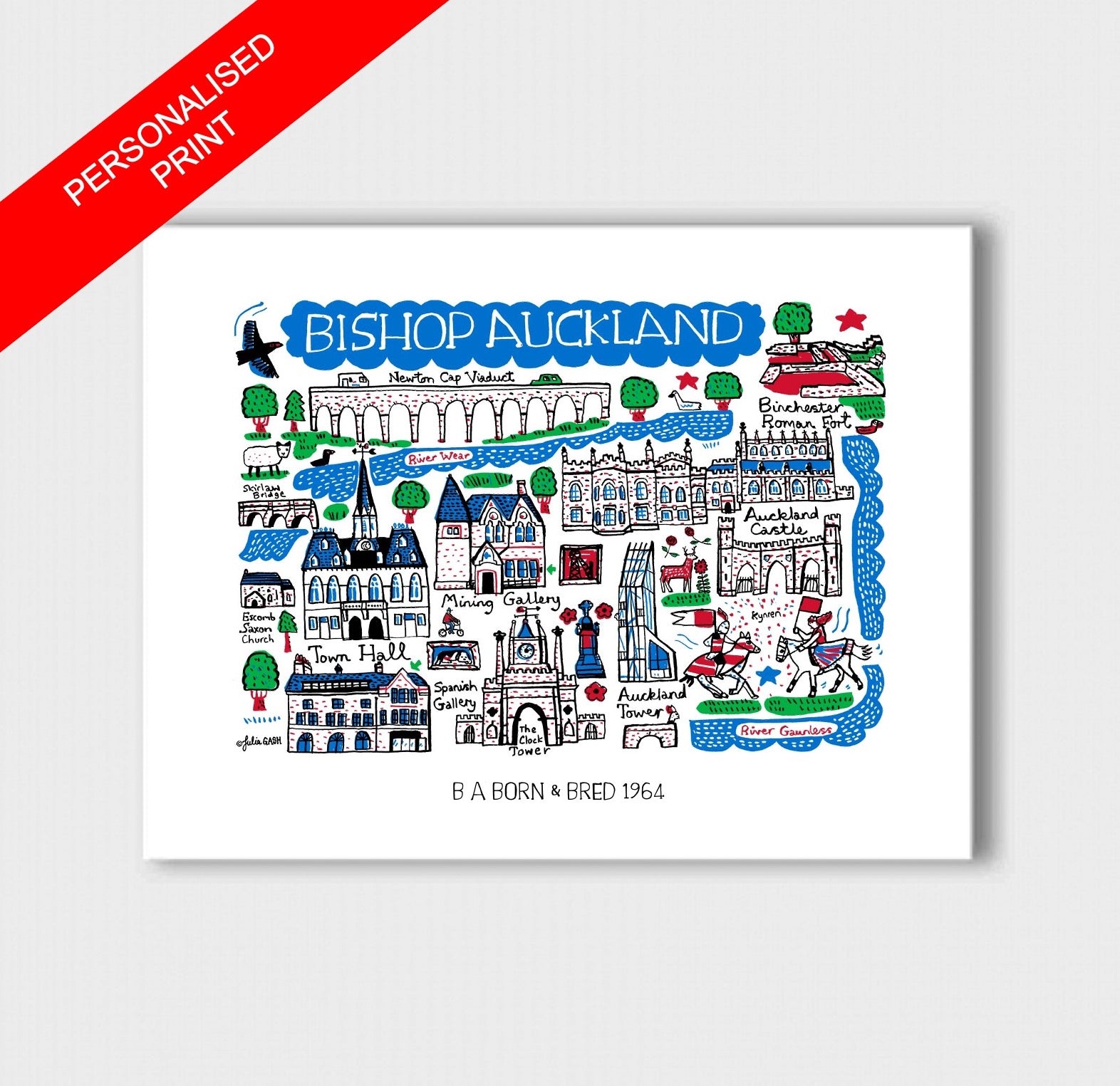 Bishop Auckland Art Print - Julia Gash