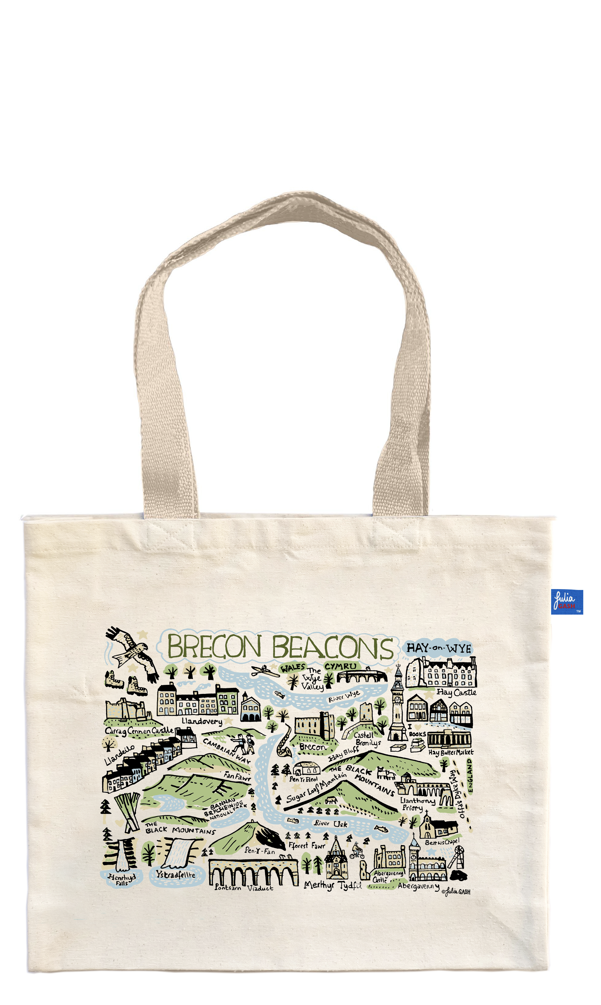 Brecon Beacons and Hay-on-Wye Tote Bag