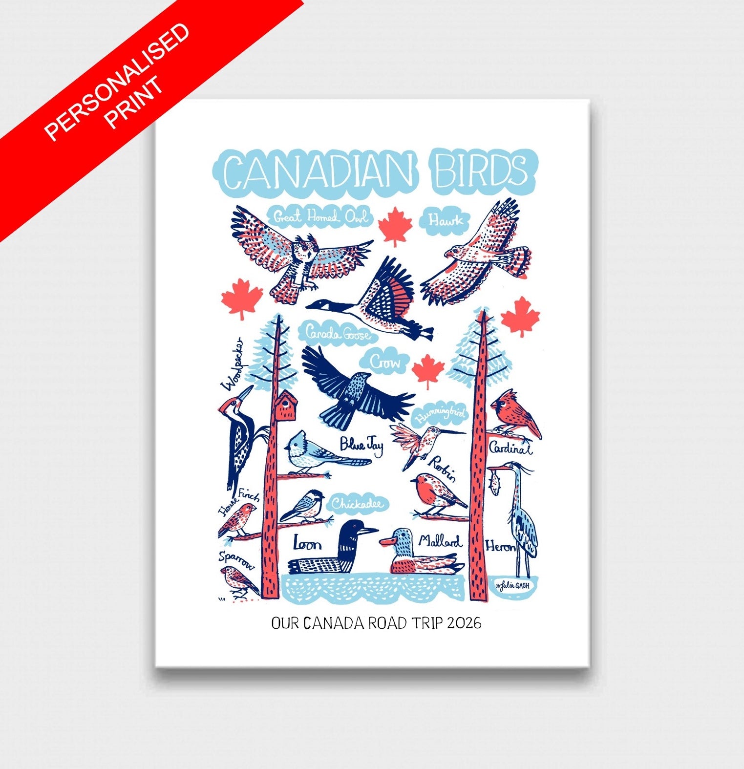 Canadian Birds Art Print