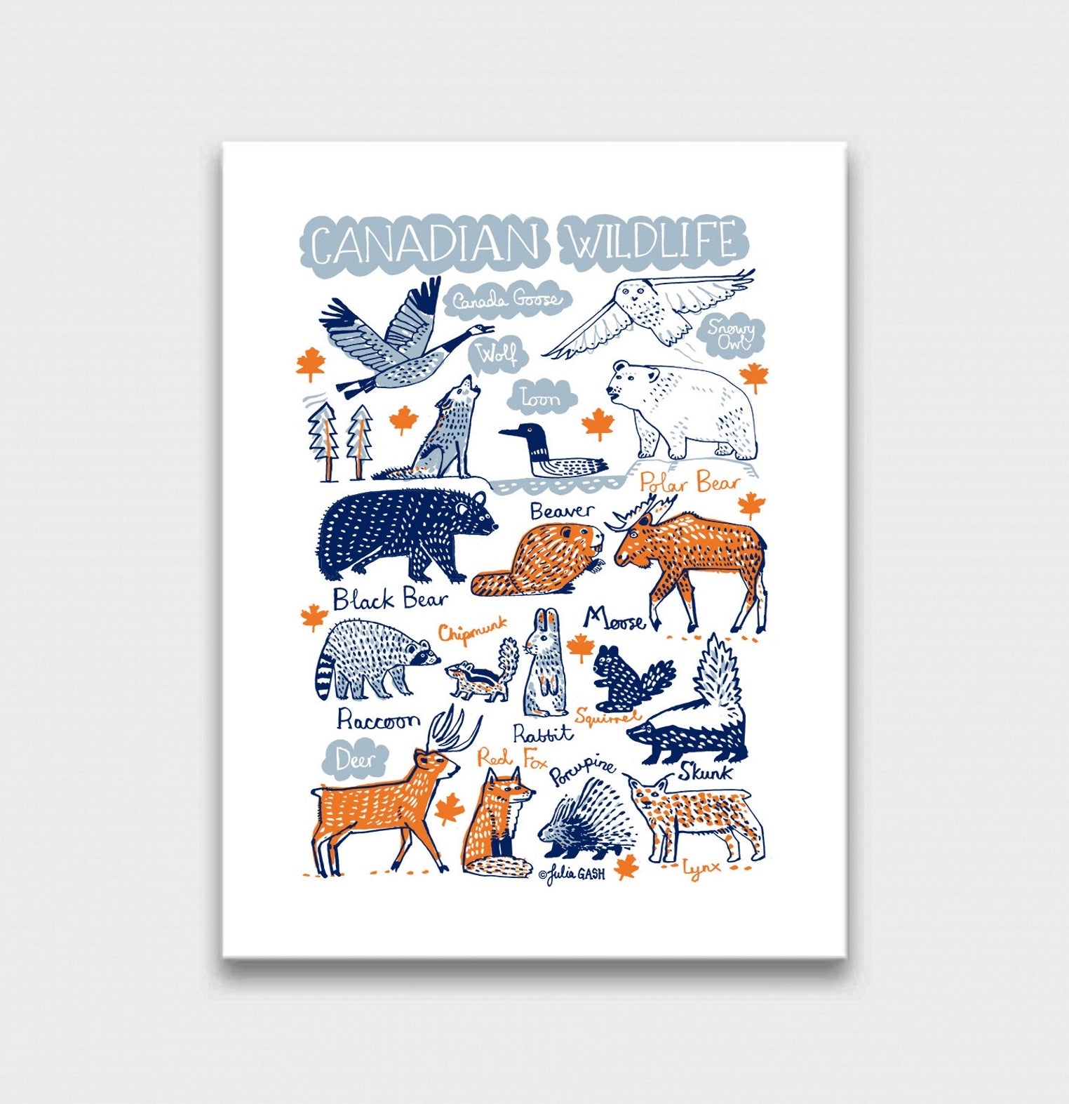 Canadian Wildlife Art Print