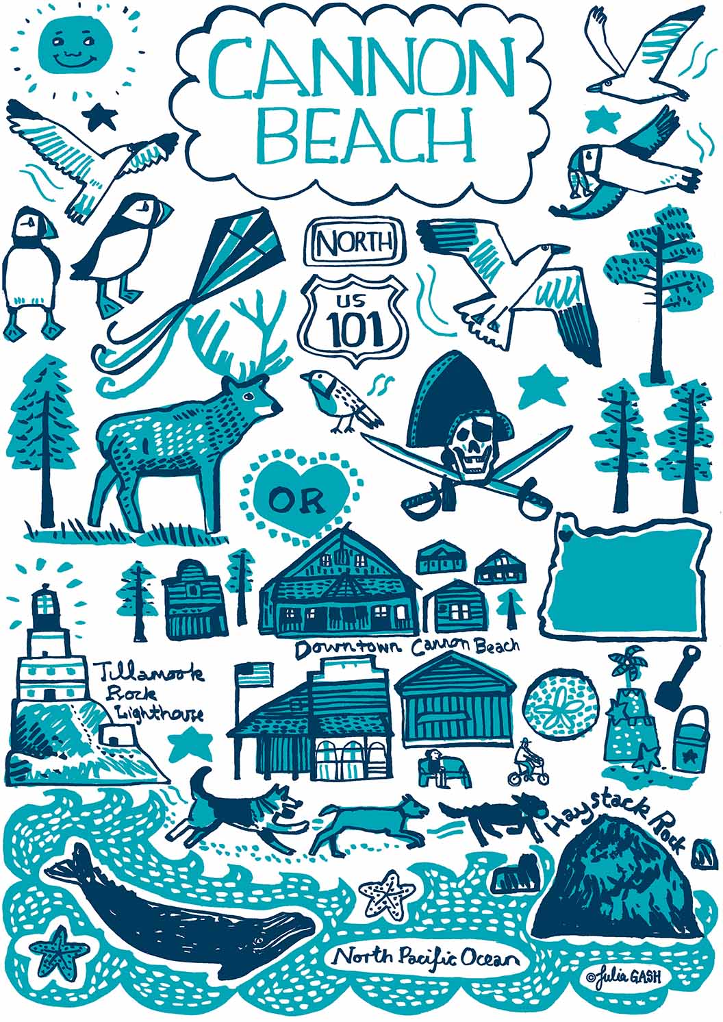 Cannon Beach Design by Julia Gash