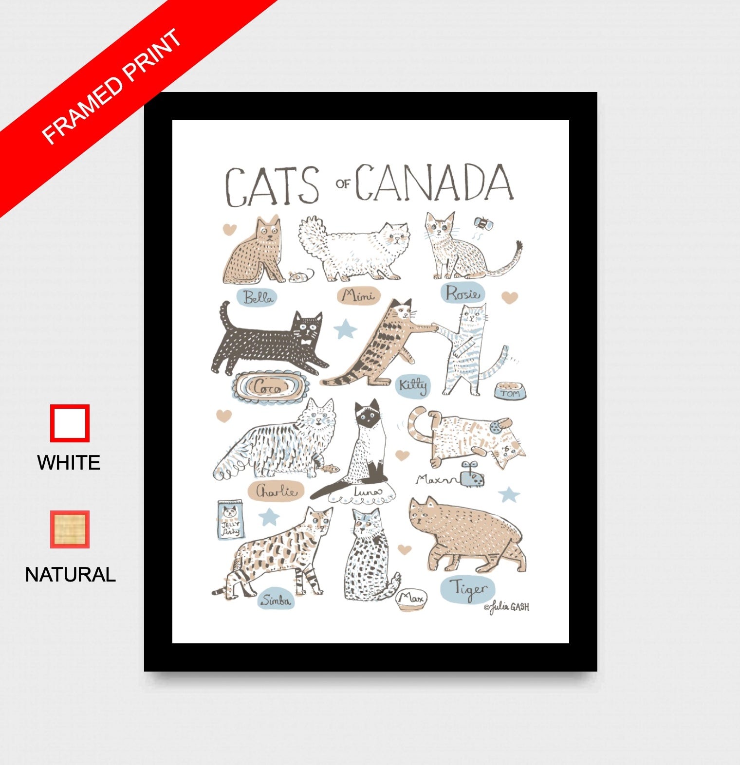 Cats of Canada Art Print