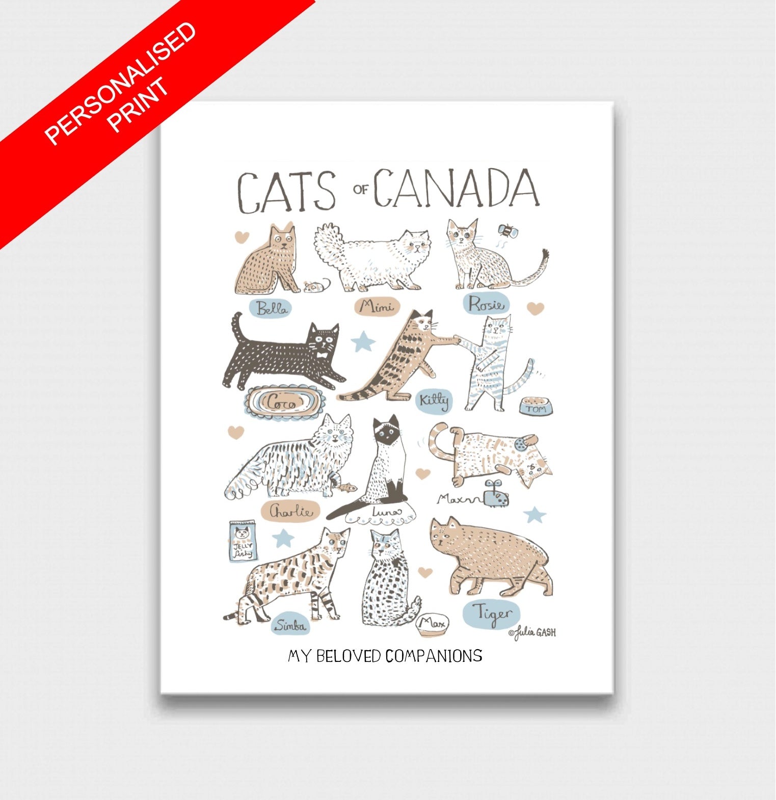 Cats of Canada Art Print