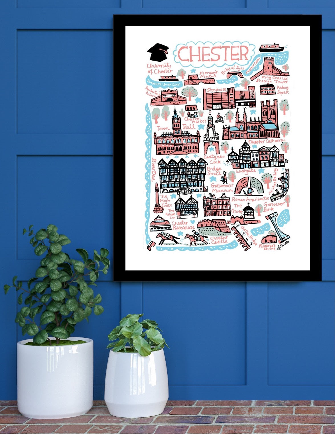 Chester Art Print by Julia Gash