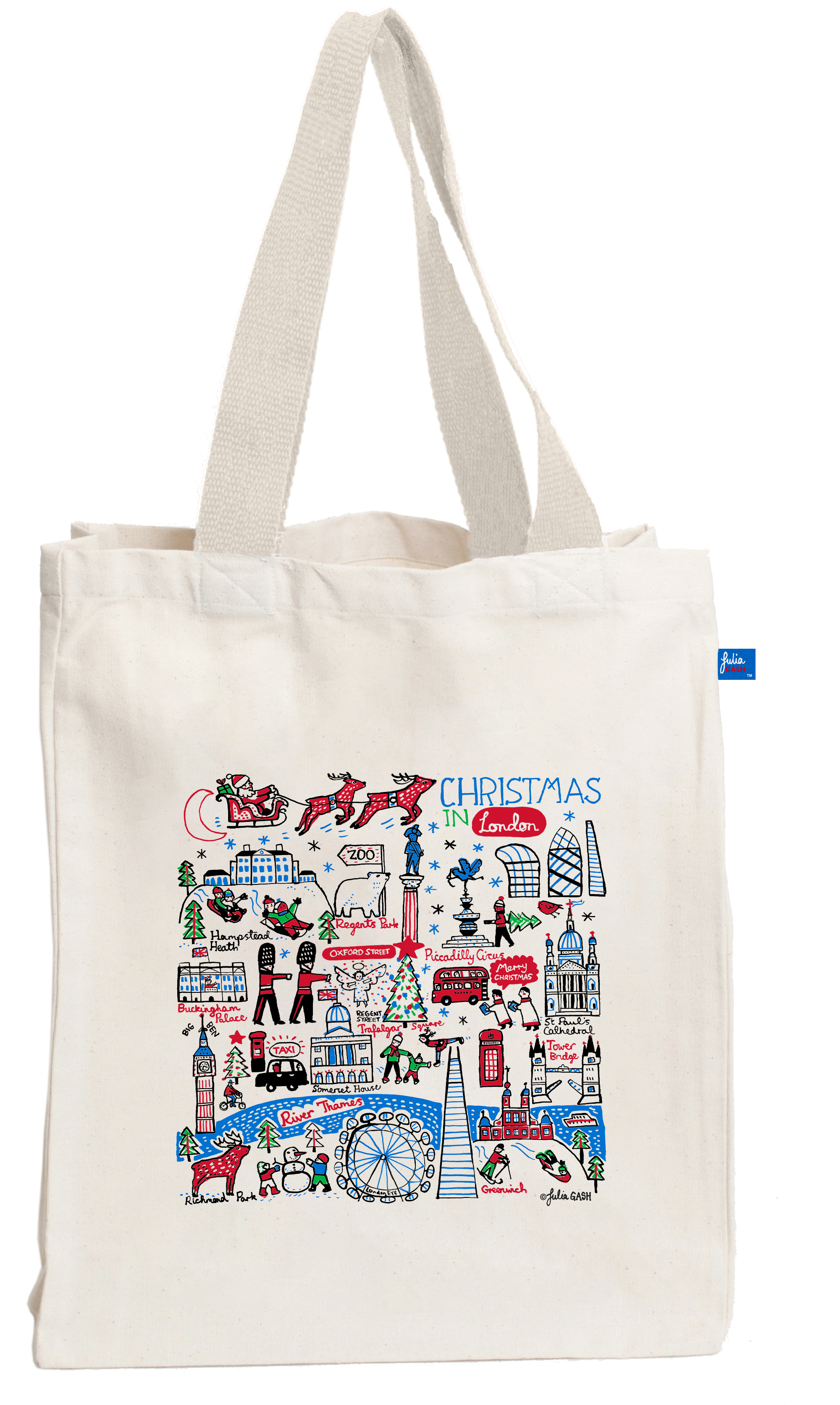 Christmas in London Tote Bag