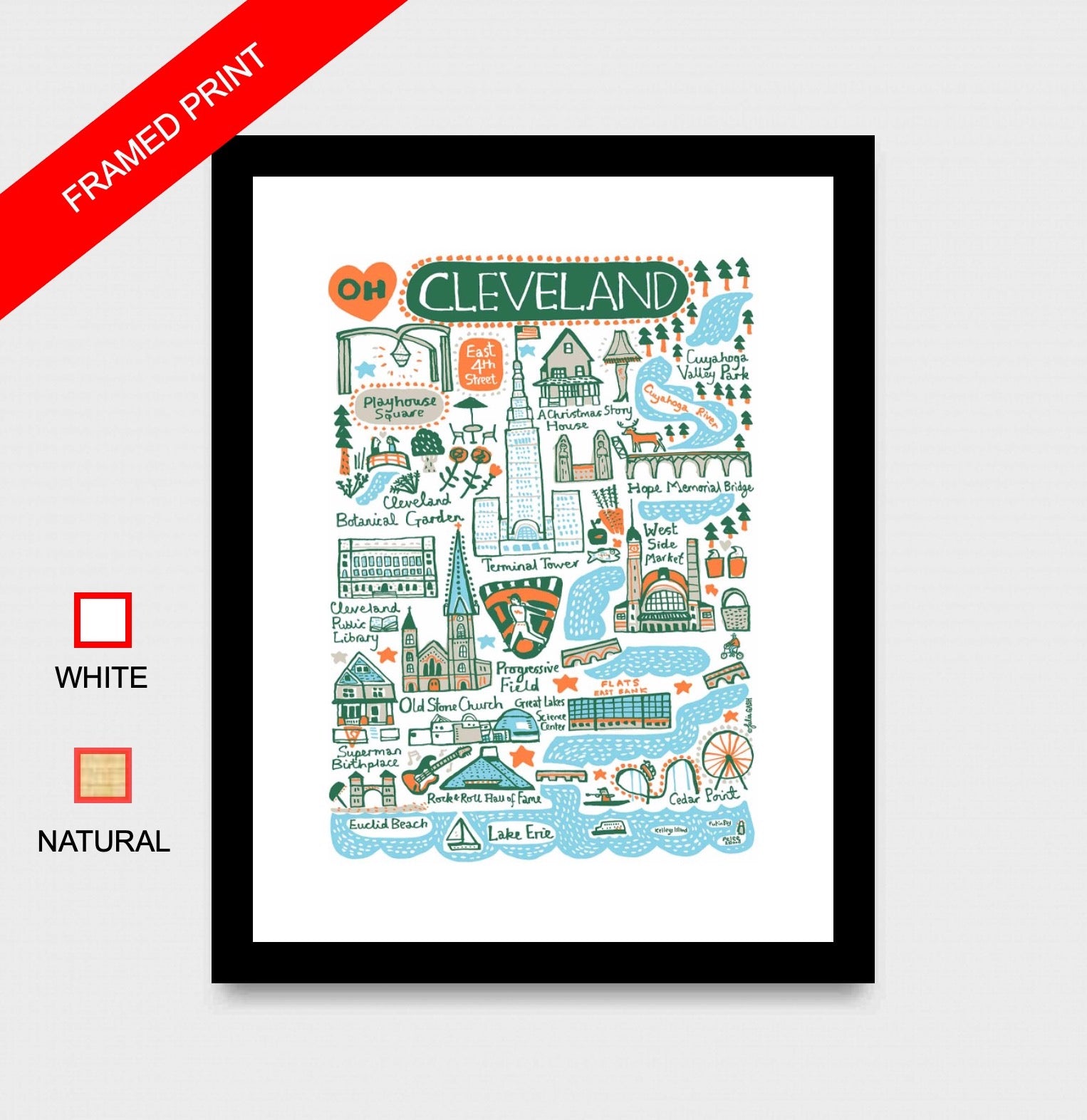 Cleveland Art Print