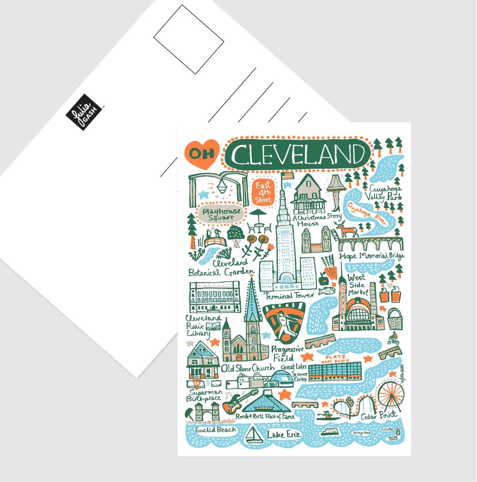 Cleveland Postcard by Julia Gash