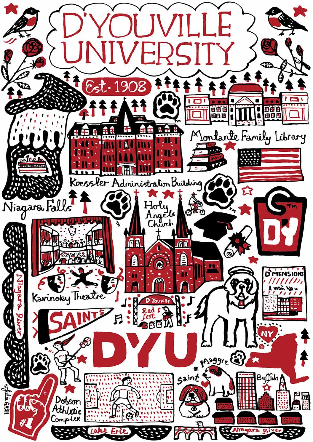 D'Youville University Design by Julia Gash