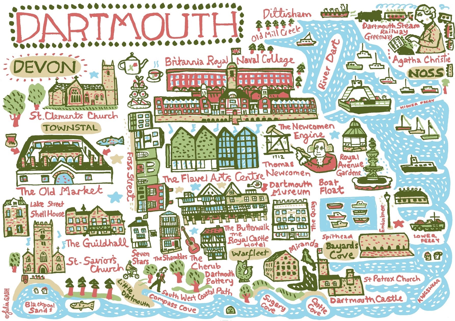 Dartmouth Postcard
