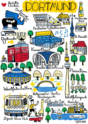 Dortmund Post Card by Julia Gash