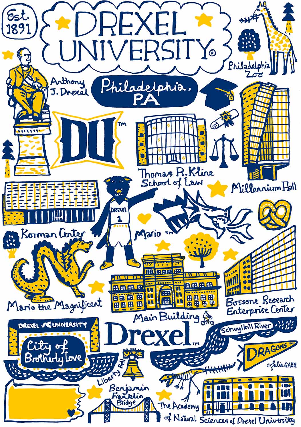 Drexel University Design by Julia Gash