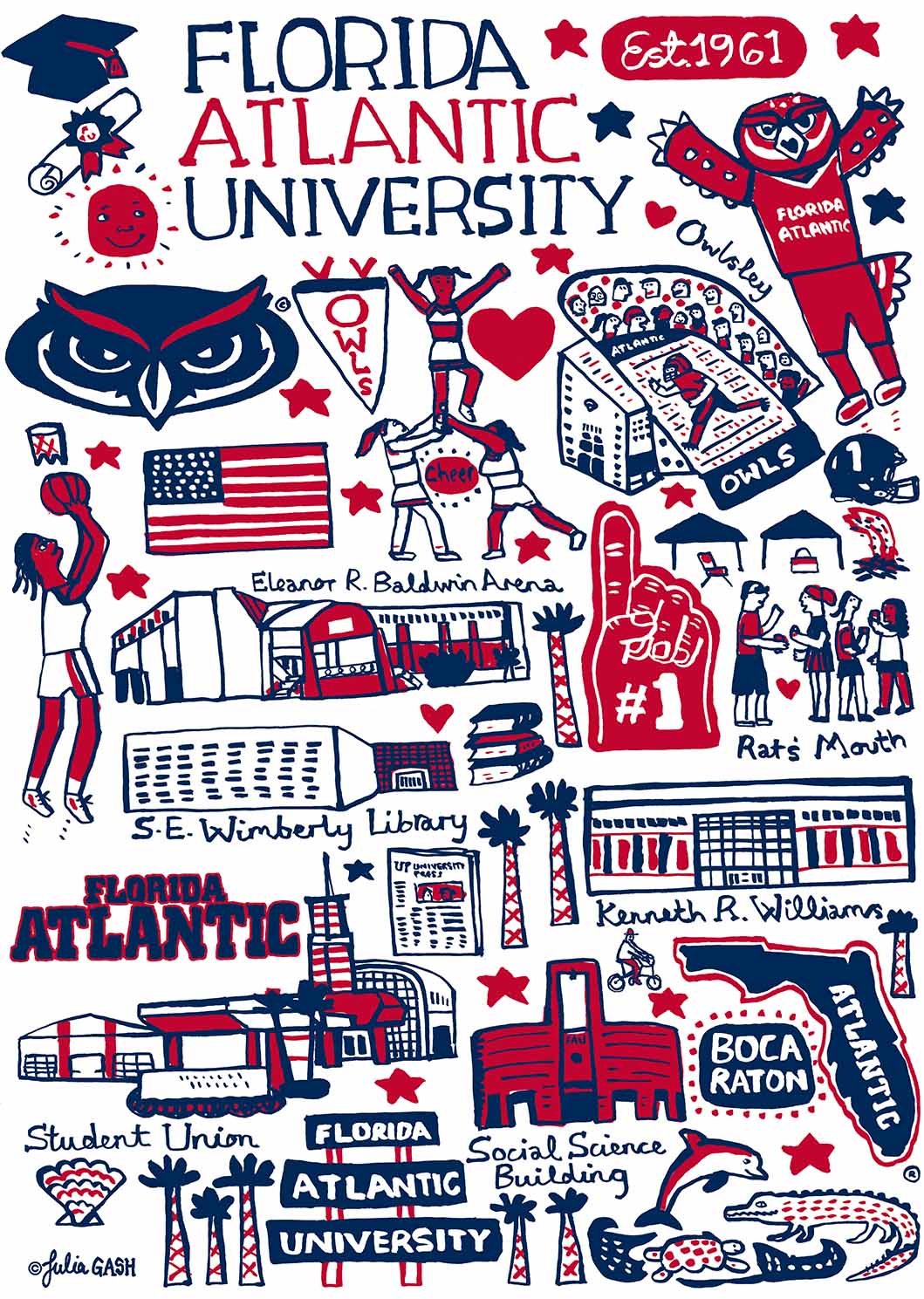 Florida Atlantic Univ Design by Julia Gash