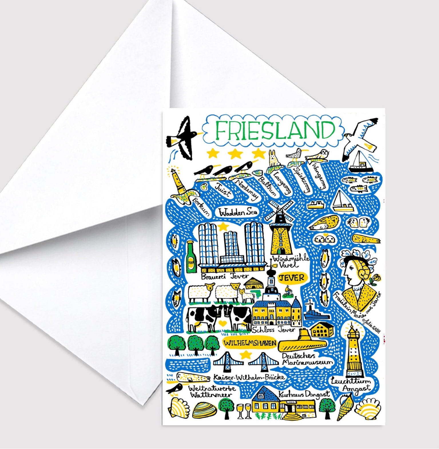 Friesland Greeting Card by Julia Gash