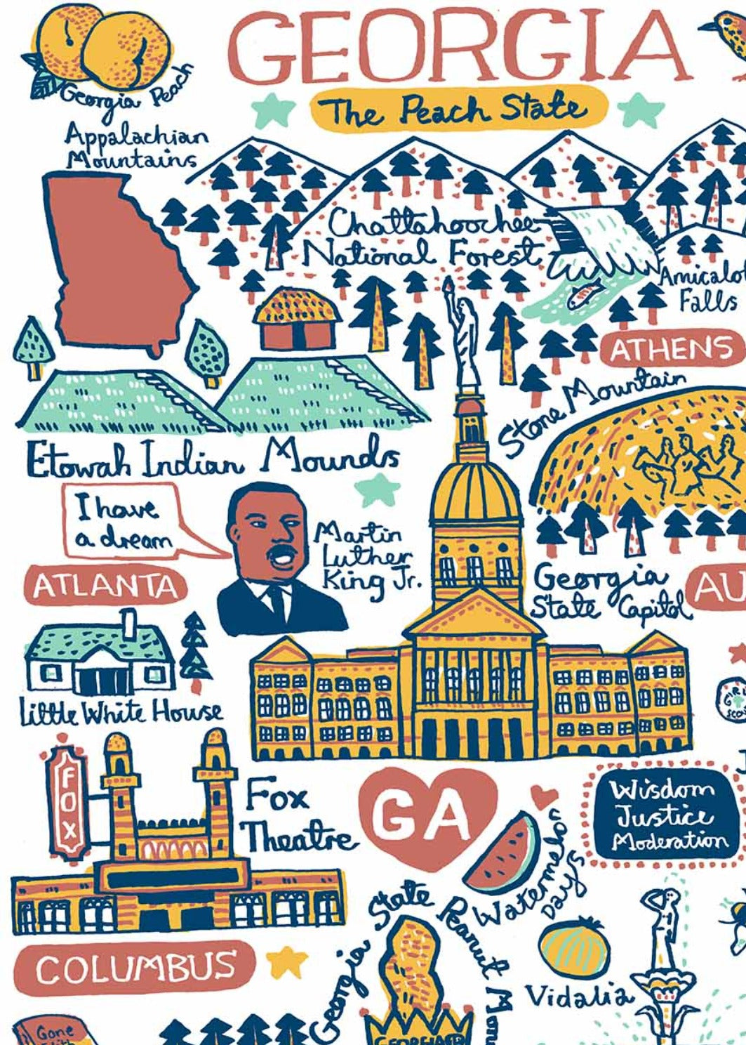 Georgia Postcard by Julia Gash