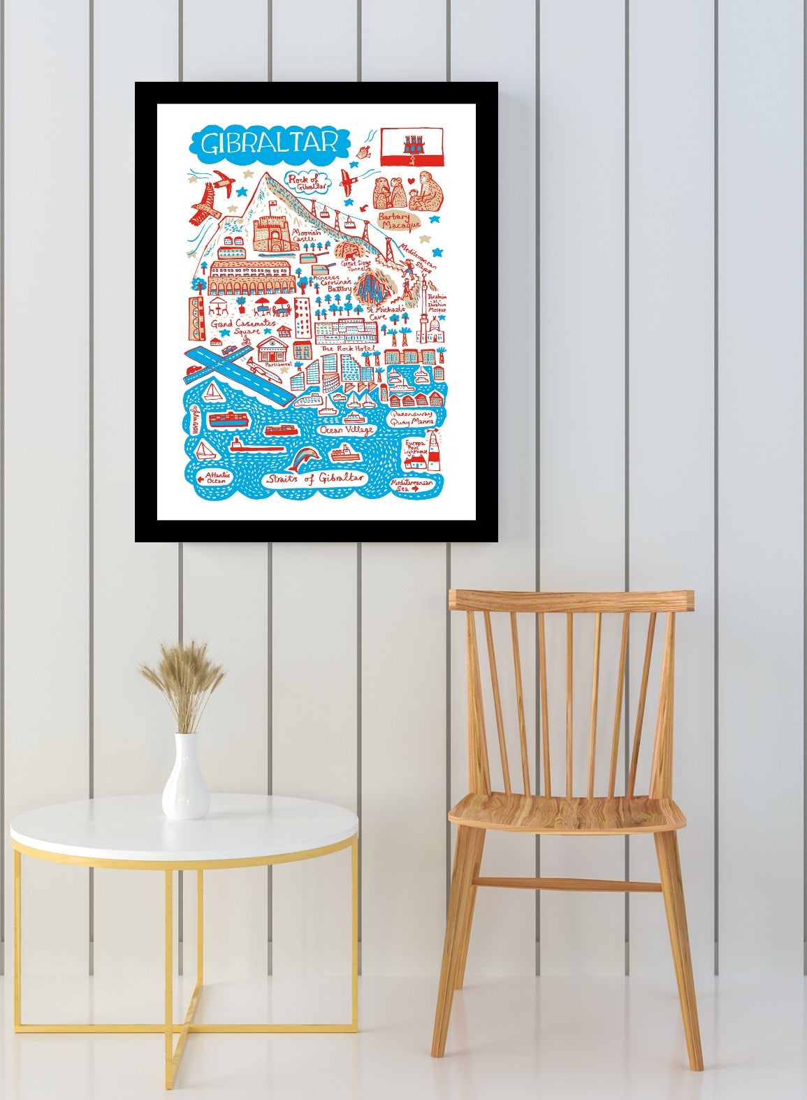 Gibraltar Art Print by Julia Gash