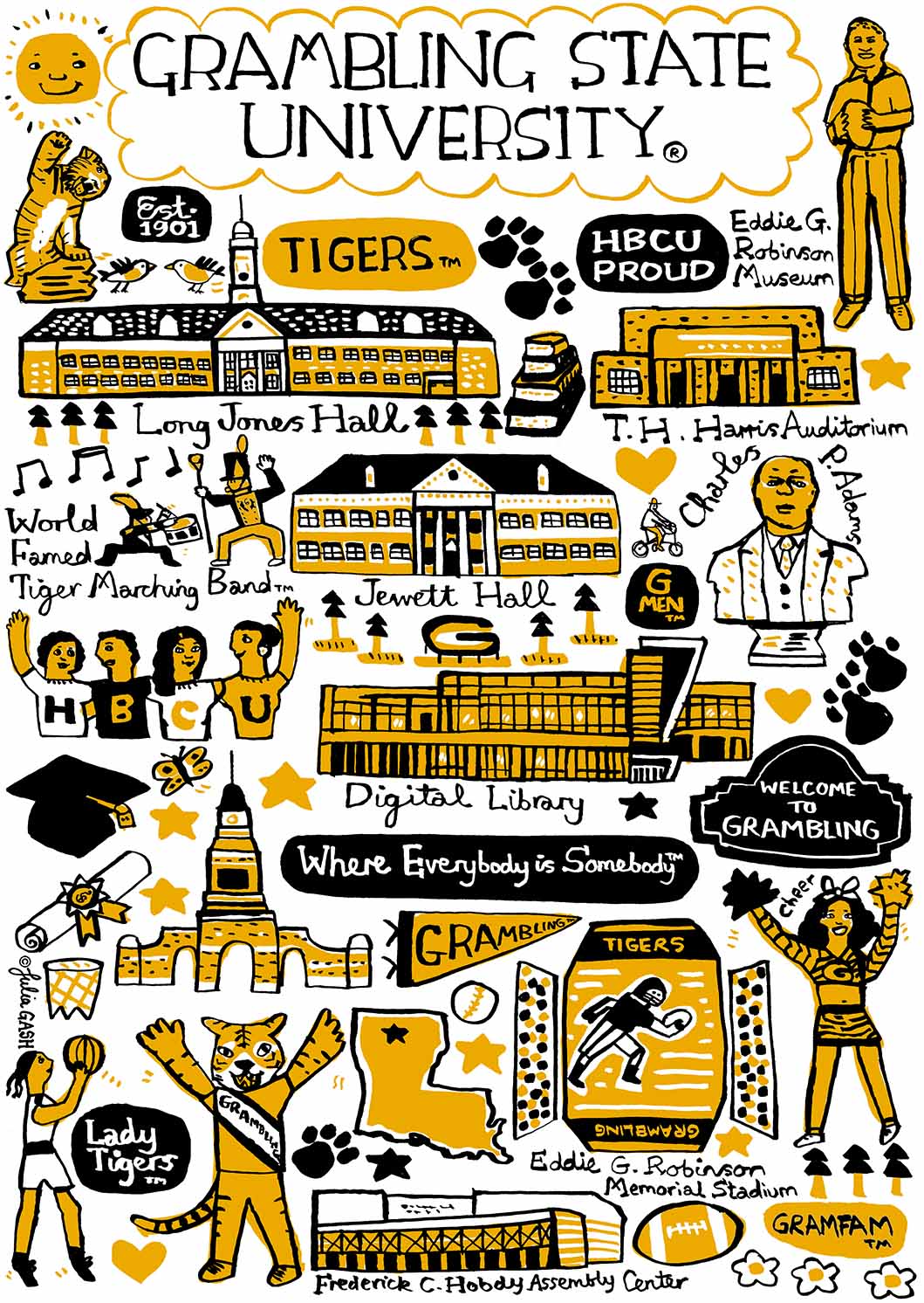 Grambling University Design by Julia Gash