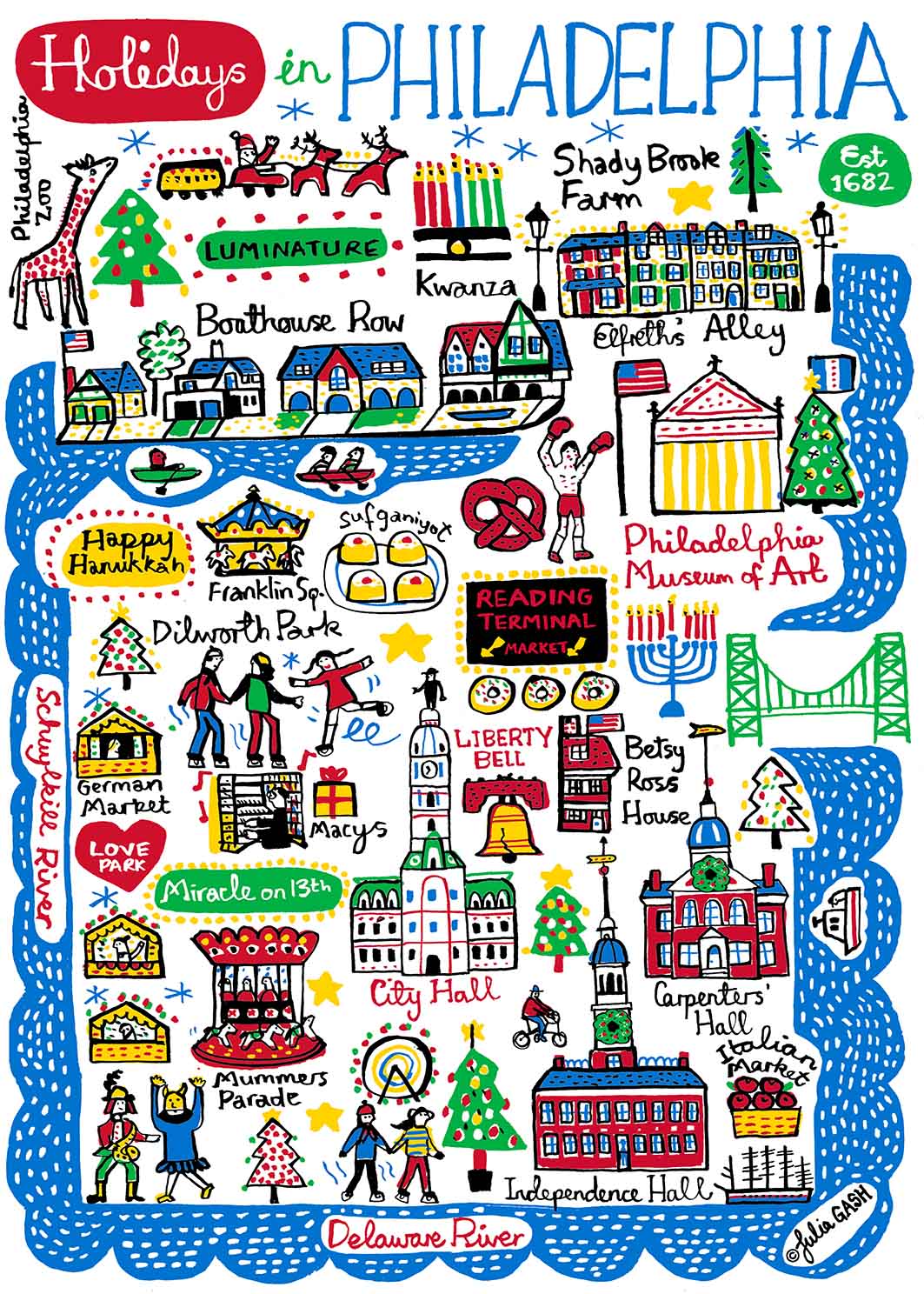 Holidays in Philadelphia Art Print