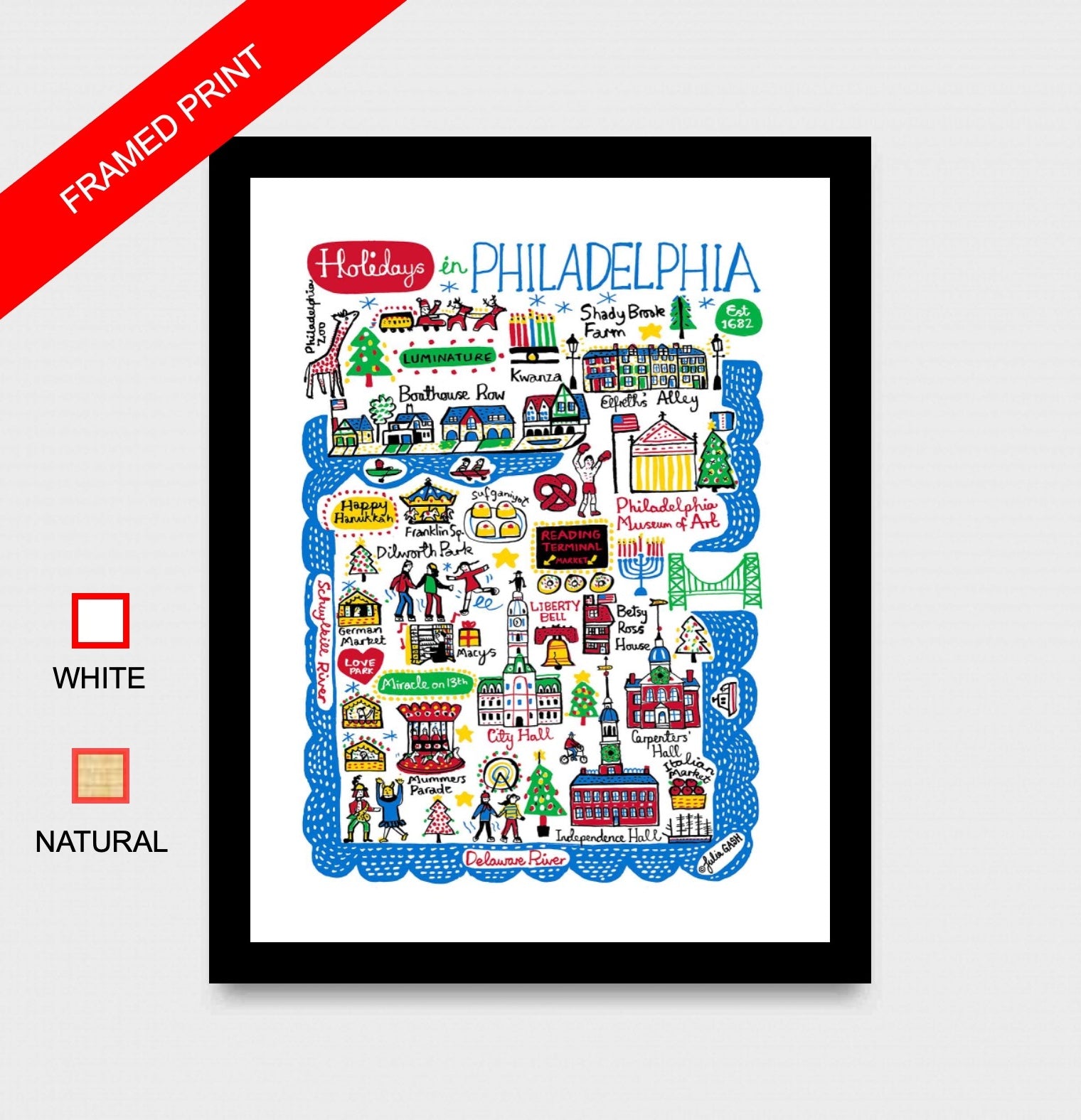 Holidays in Philadelphia Art Print