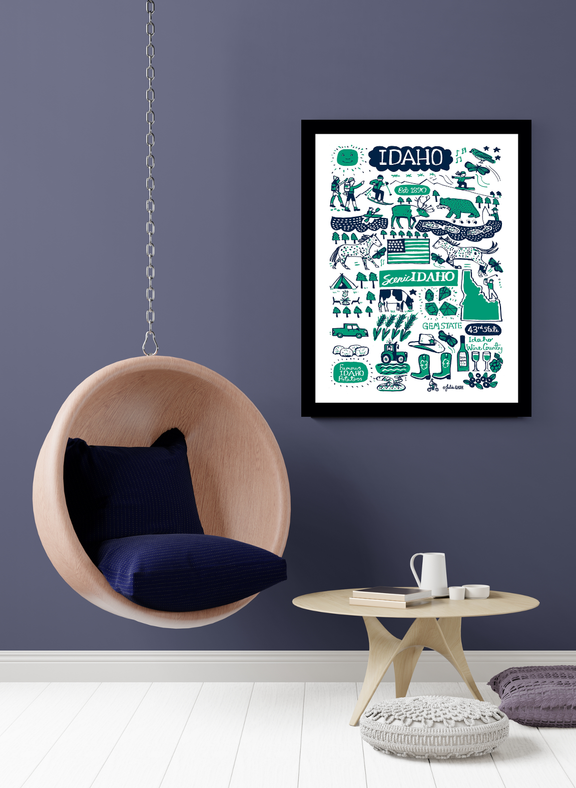 Idaho Art Print