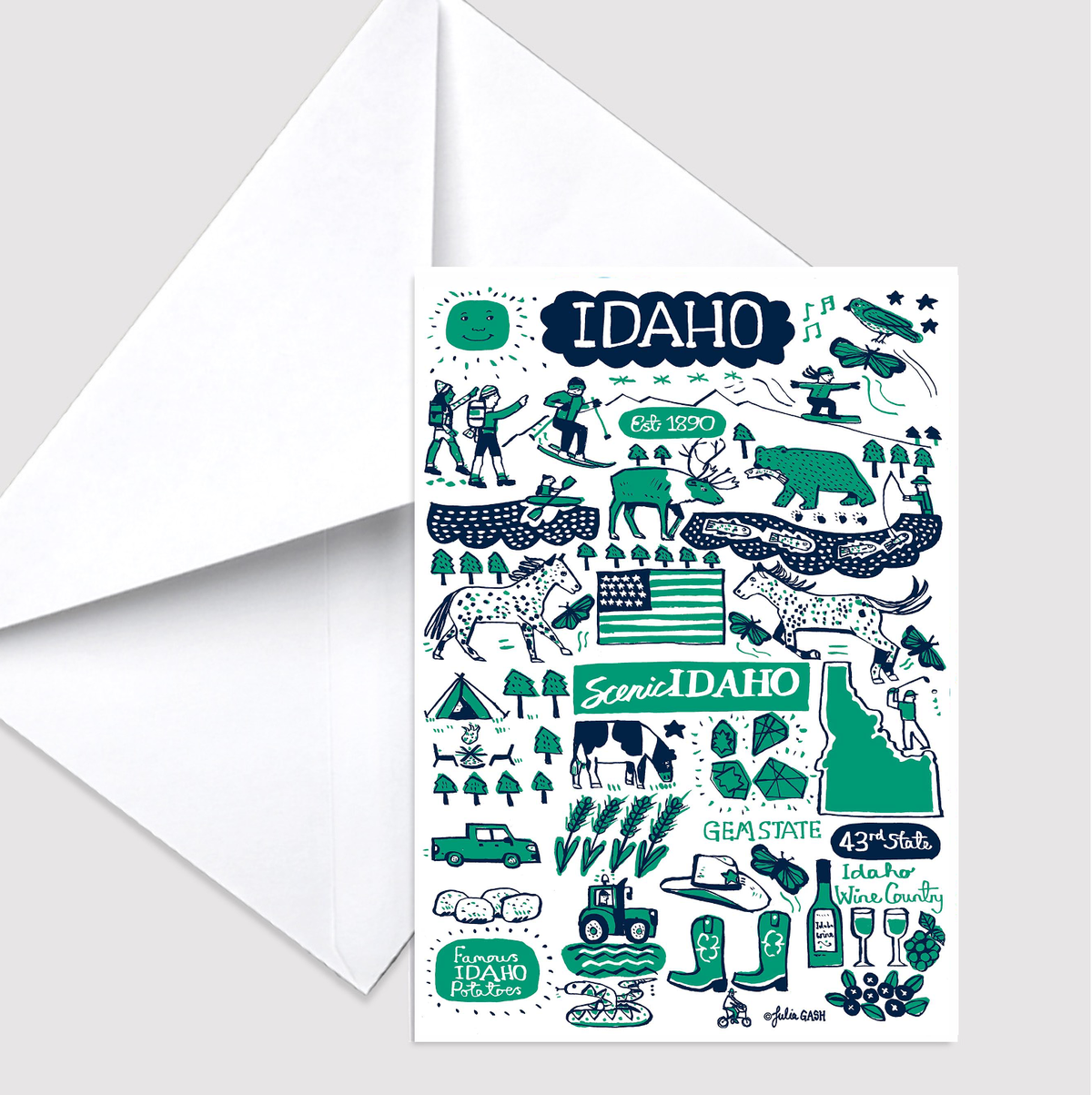 Idaho Greeting Card