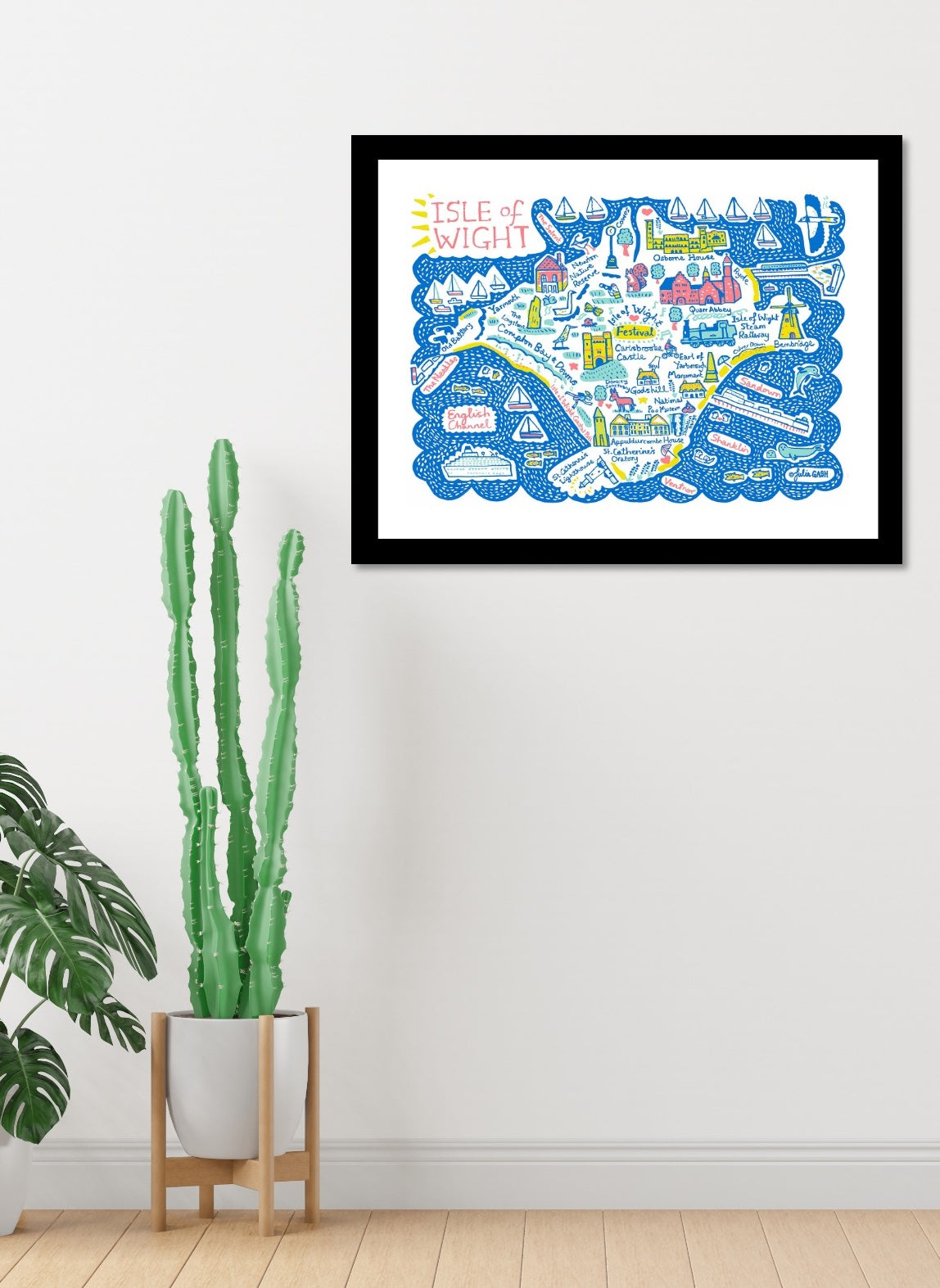 Isle of Wight Art Print by Julia Gash