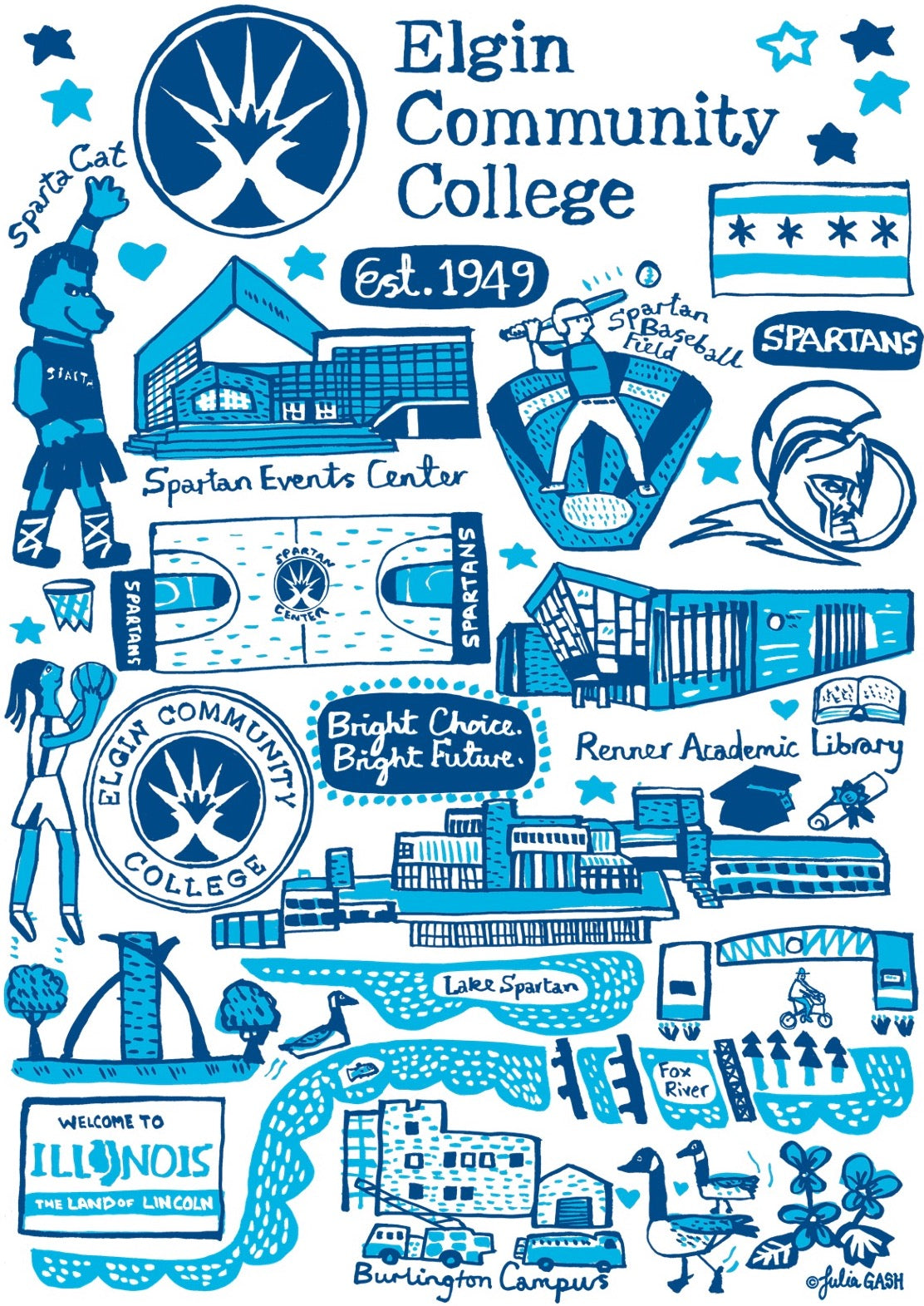 Elgin Community College Design by Julia Gash