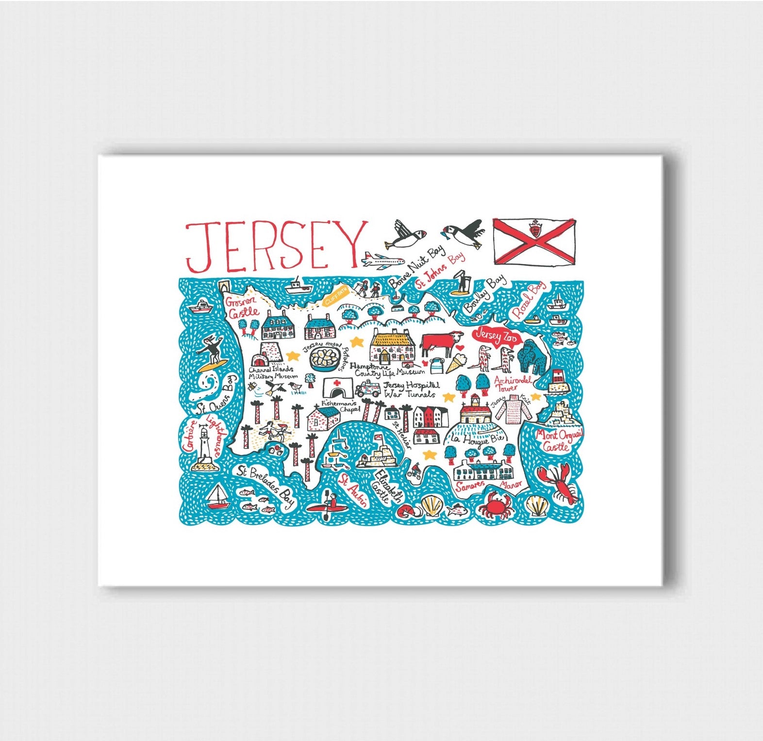 Jersey Art Print - Julia Gash