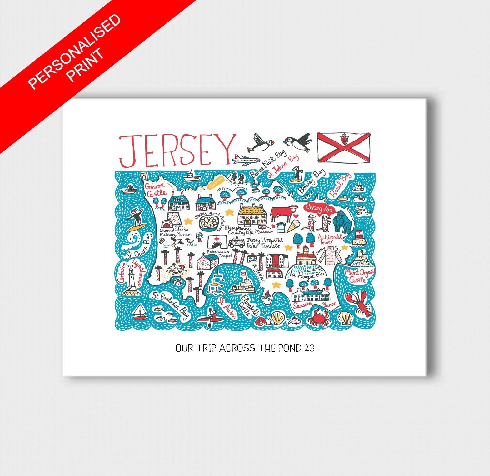 Jersey Art Print - Julia Gash