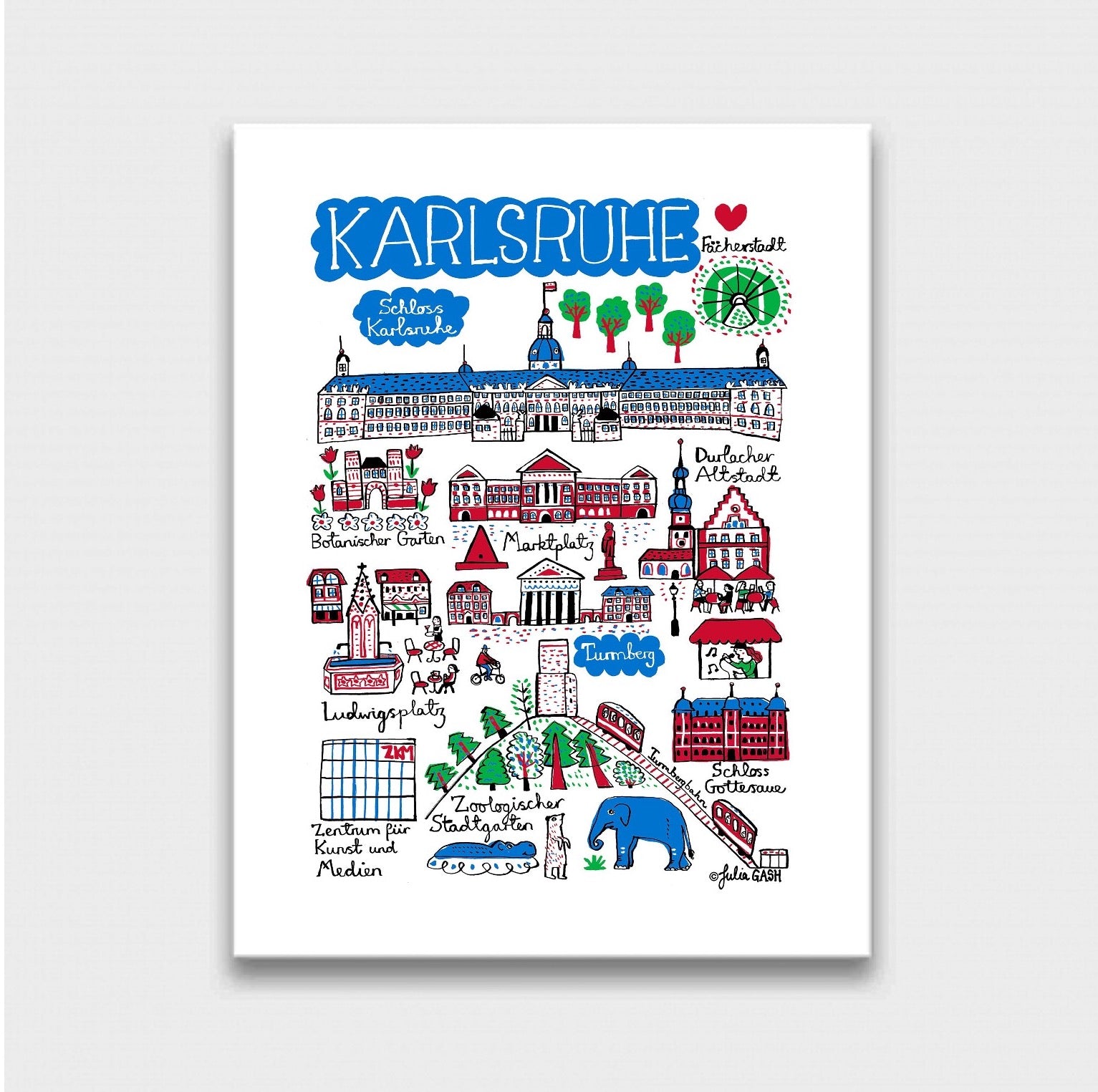 Karlsruhe Art Print by Julia Gash