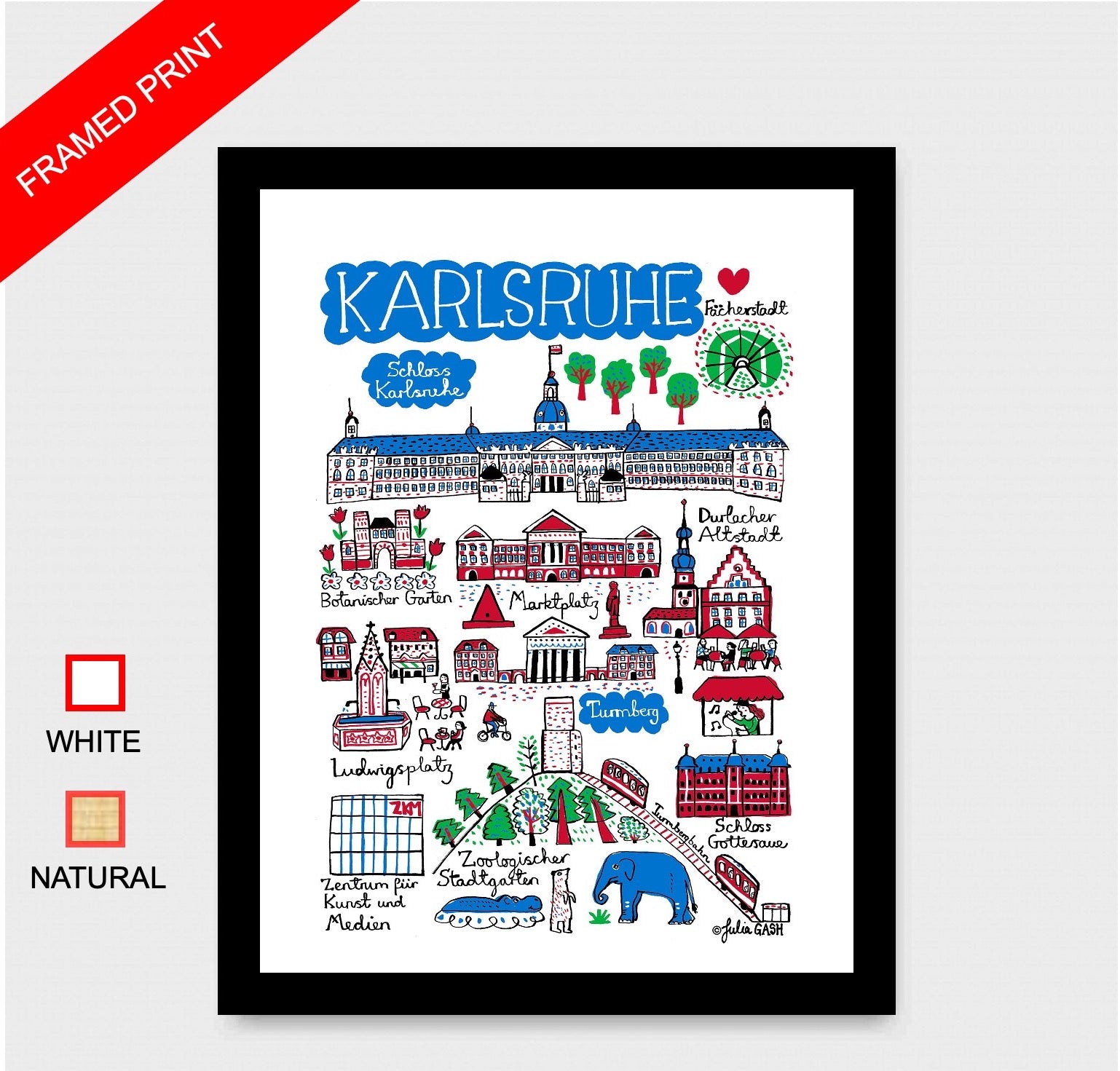 Karlsruhe Art Print by Julia Gash