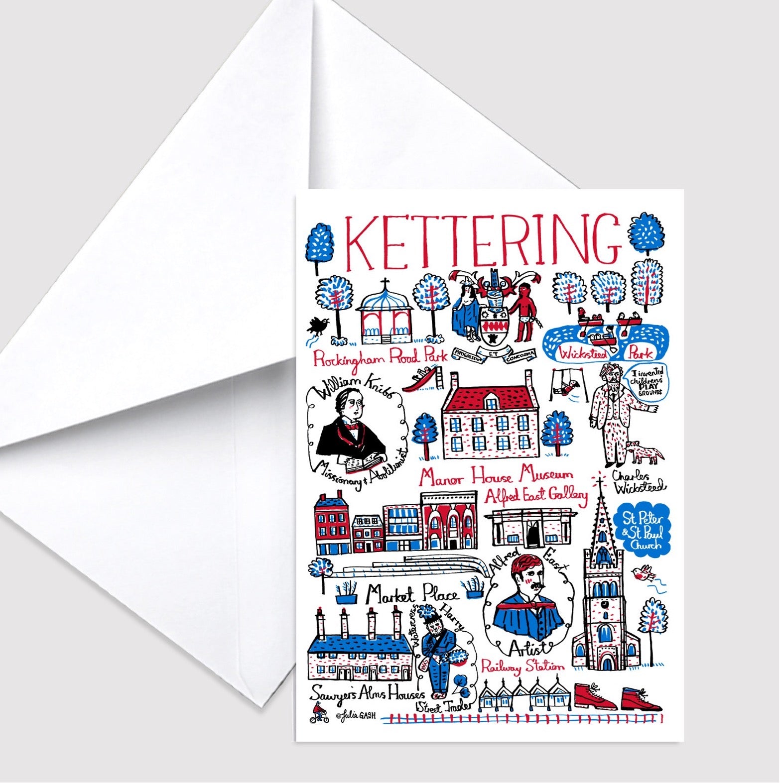 Kettering Greeting Card - Julia Gash