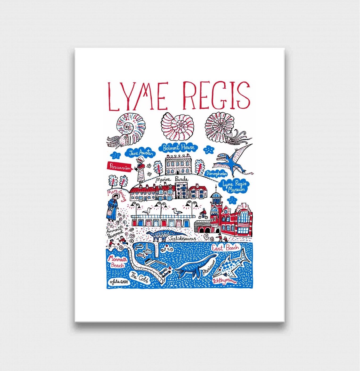 Lyme Regis Art Print - Julia Gash