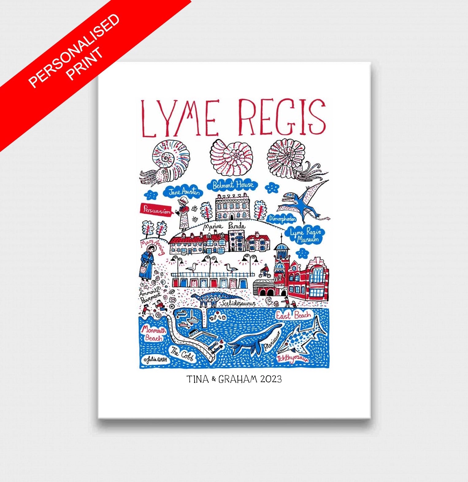 Lyme Regis Art Print - Julia Gash