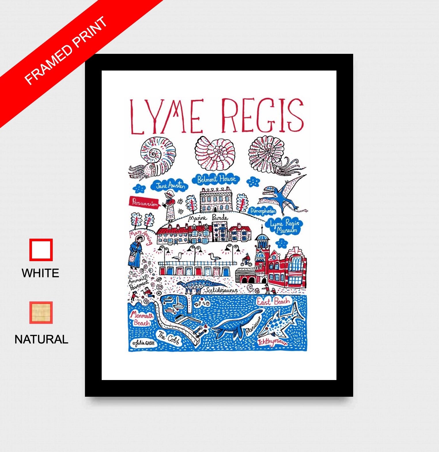 Lyme Regis Art Print - Julia Gash