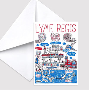 Lyme Regis Greeting Card - Julia Gash
