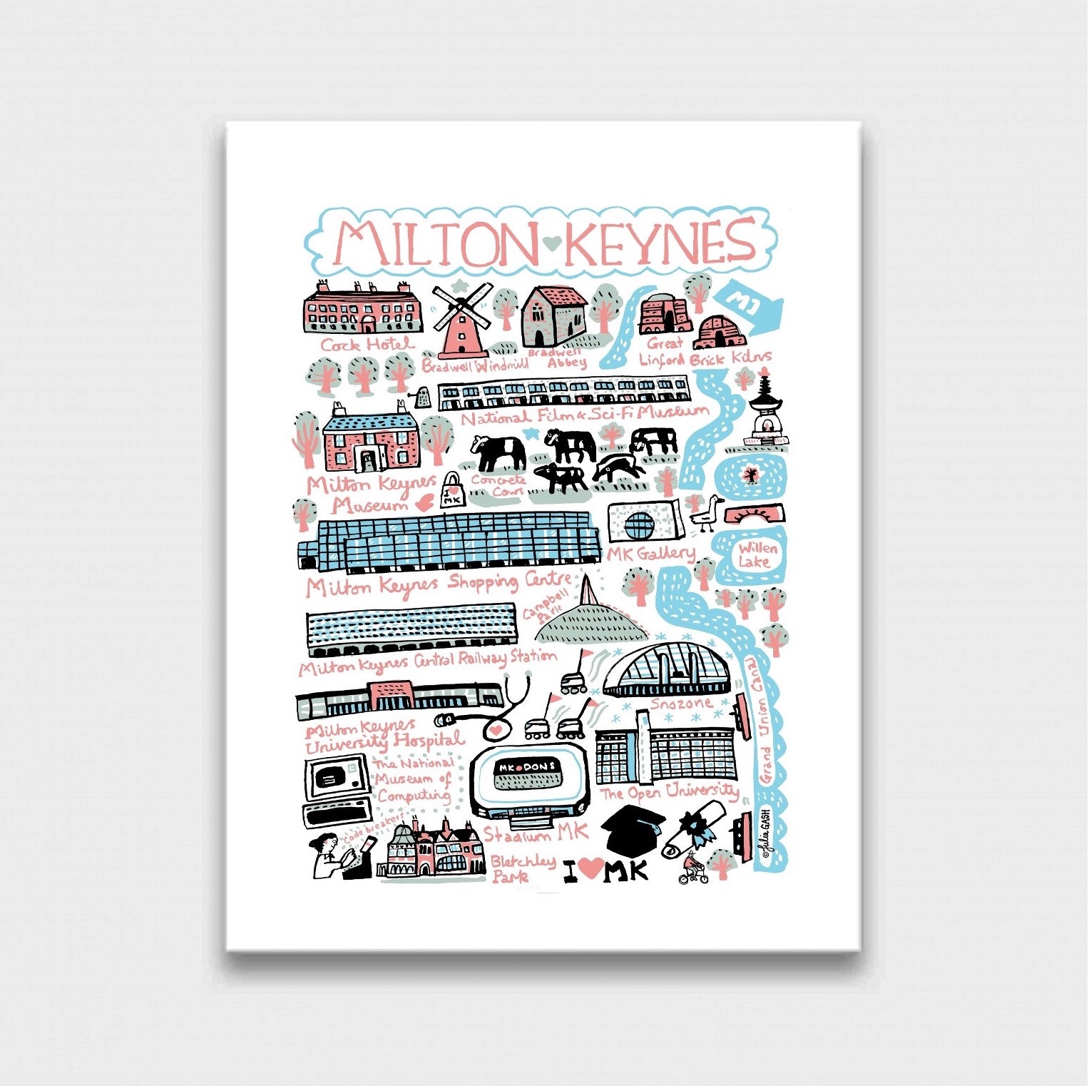 Milton Keynes Art Print