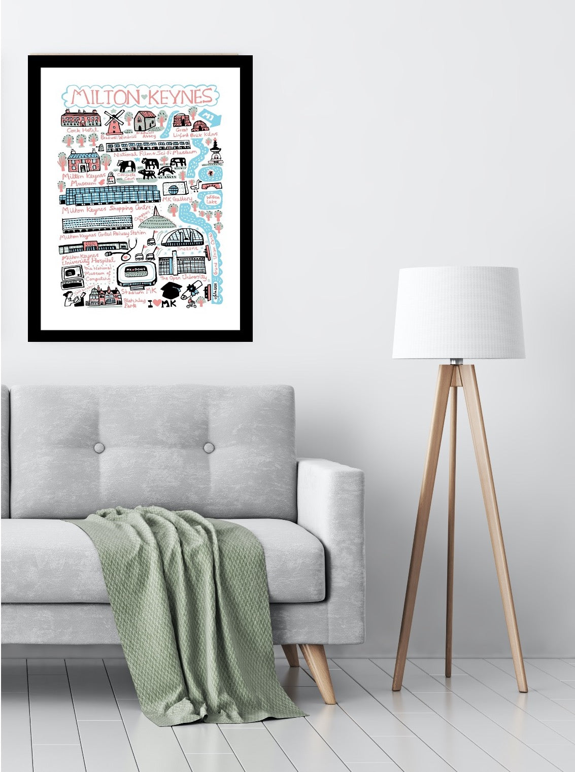 Milton Keynes Art Print by Julia Gash