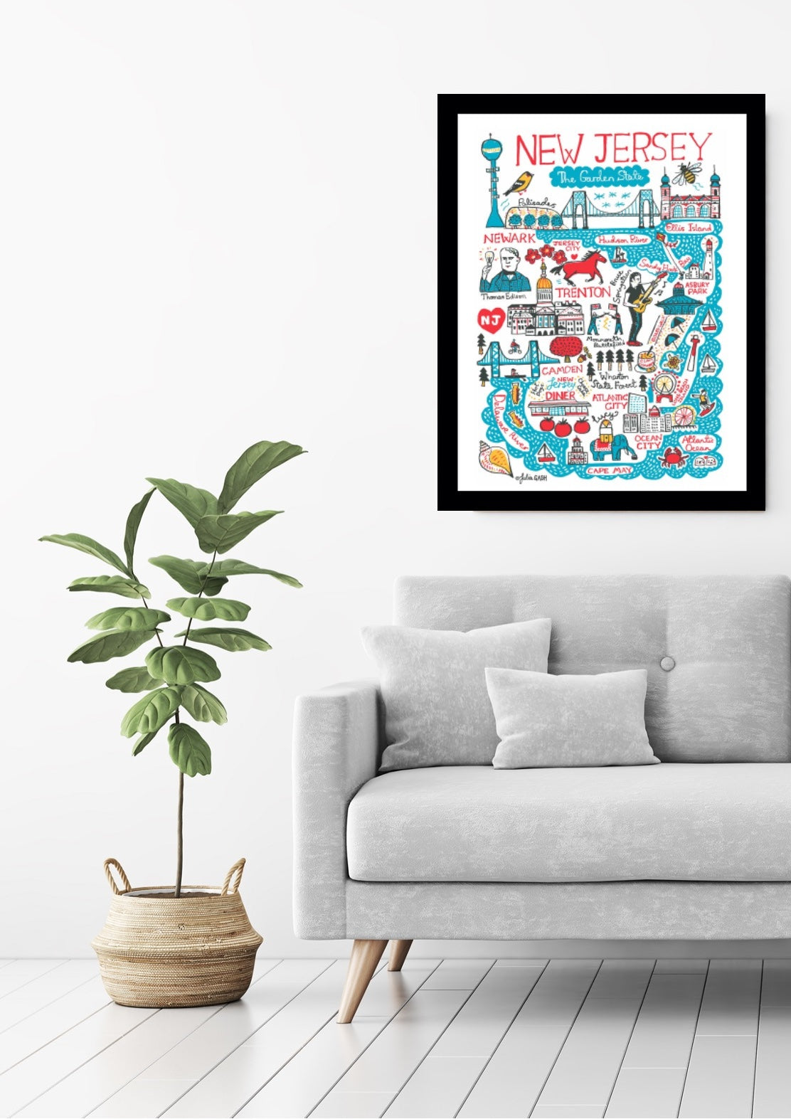 New Jersey Art Print - Julia Gash
