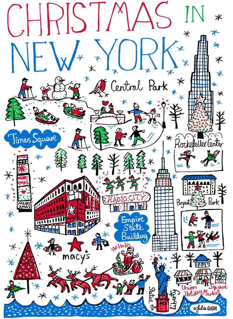 Christmas in New York Tote Bag