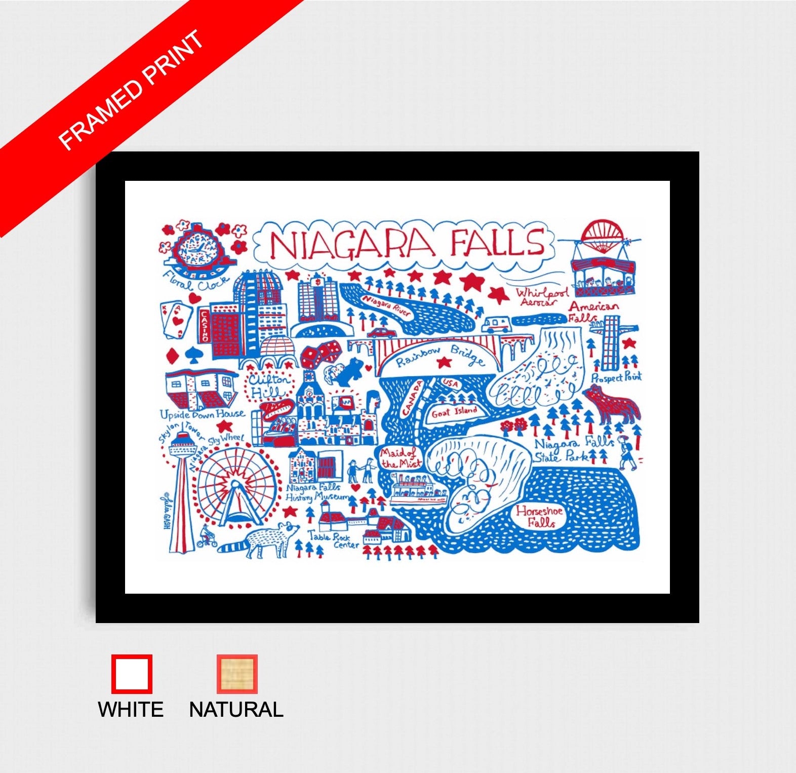 Niagara Falls Art Print - Julia Gash