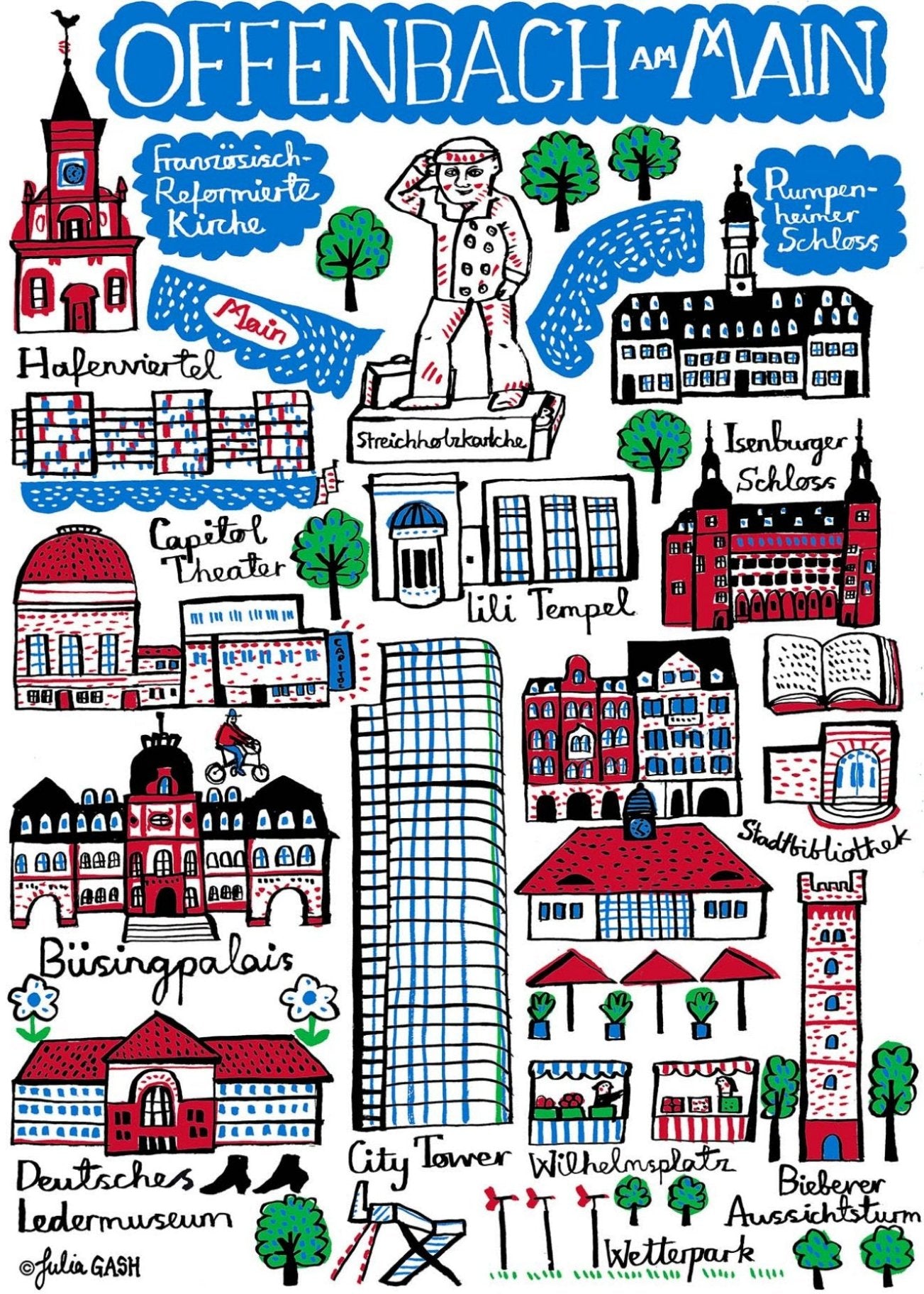 Offenbach Art Print by Julia Gash