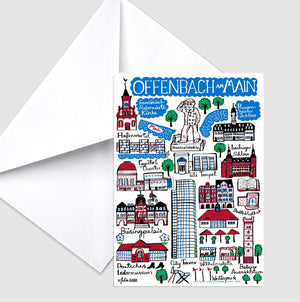 Offenbach Greeting Card by Julia Gash