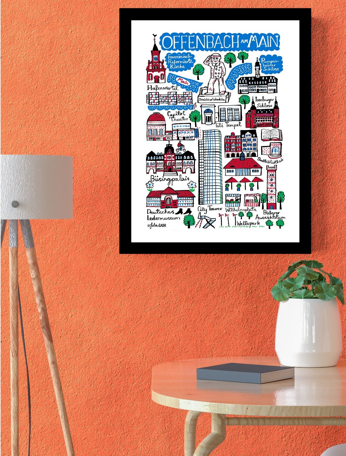 Offenbach Art Print by Julia Gash